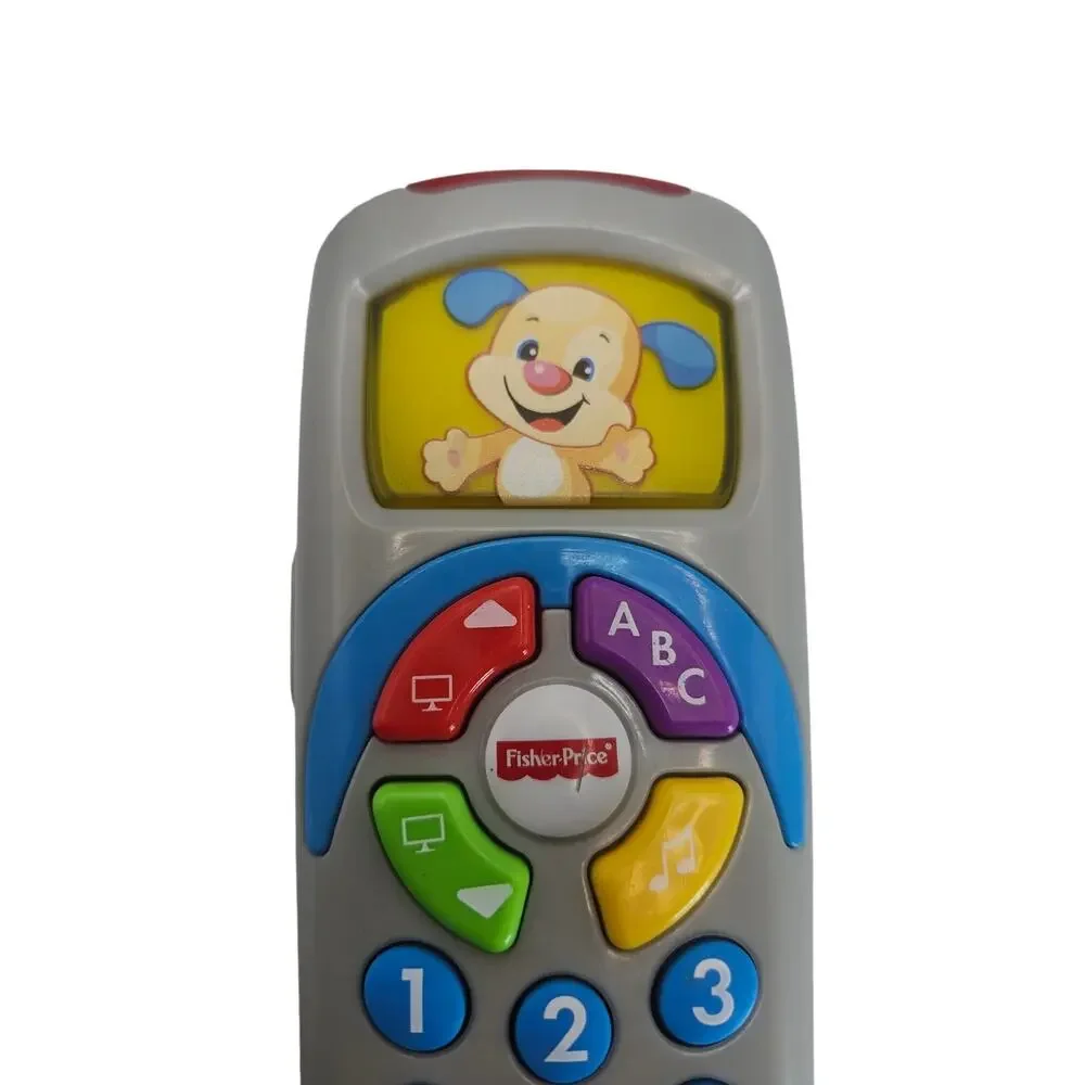 Fisher-Price Laugh &‎ Learn Puppy’s Remote Pretend TV Control Music Tested Gray